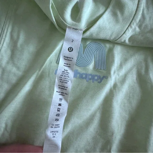 92 🆕💚 Lululemon X Madhappy All Your Crop Tank - Heathered Elixir - Picture 4 of 9